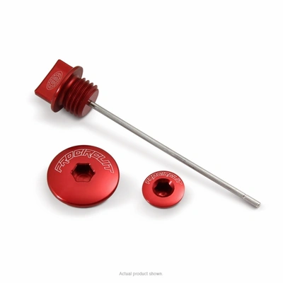 Pro Circuit Engine Plug Kit for Honda CRF110F '13-25 (2 Plugs, 1 Dipstick) - Red Anodised