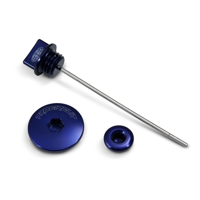 Pro Circuit Engine Plug Kit for Yamaha TTR110 '08-25 (2 Plugs, 1 Dipstick) - Blue Anodised