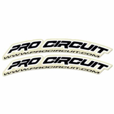 Pro Circuit Front Fender Decal Kit - Black