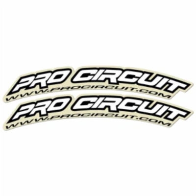 Pro Circuit Front Fender Decal Kit - White