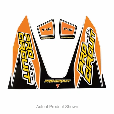 Pro Circuit T6 Decal for Suzuki RMZ, Kawasaki KXF, KTM SXF - Orange