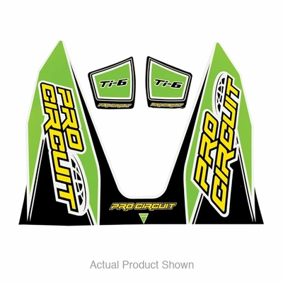 Pro Circuit TI-6 Decal for Suzuki RMZ, Kawasaki KXF, KTM SXF - Green