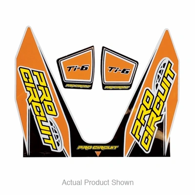 Pro Circuit TI-6 Decal for Suzuki RMZ, Kawasaki KXF, KTM SXF - Orange