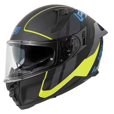 Rjays Dominator III Sprint Helmet - Matte Black/Blue/Yellow