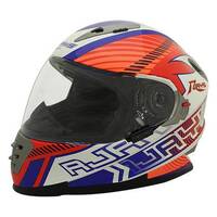 Rjays Spartan Superbike White Red Blue Helmet