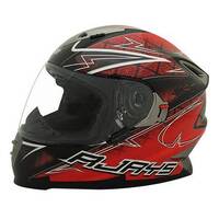 Rjays Spartan Tattoo Helmet - Black/Red