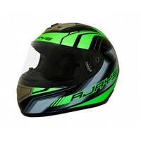 Rjays Apex II Graphic Matte Black Green Helmet