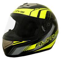 Rjays Apex II Graphic Matte Helmet - Black/Hi Vis