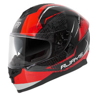 Rjays Dominator II Strike Black Red Helmet