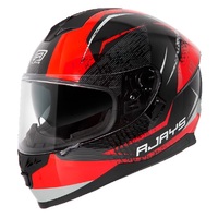 Rjays Dominator II Strike Matte Black Red Helmet