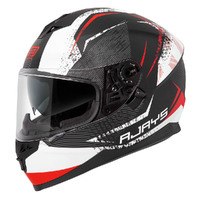 Rjays Dominator II Strike Matte White Red Helmet