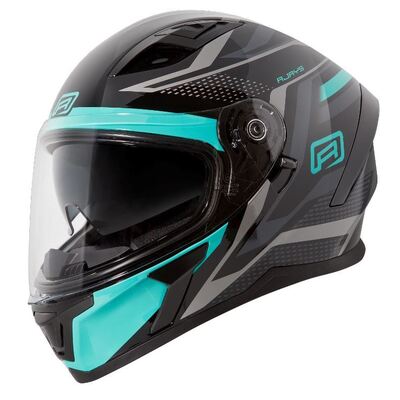 Rjays Apex III Ignite Helmet - Black/Aqua