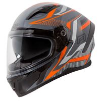 Rjays Apex III Ignite Grey Orange Helmet