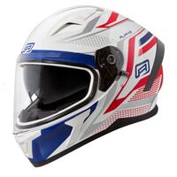 Rjays Apex III Ignite White Blue Helmet