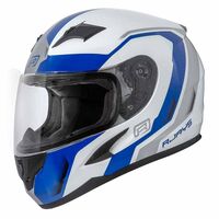Rjays Grid White Blue Helmet