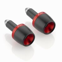 Rizoma 2 Conical Bar-Ends - Vulcan Red