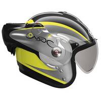 Roof Desmo Fluro Black Fluro Yellow Helmet