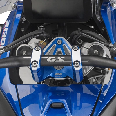 Givi Handlebar Risers Billet Aluminium Blue - Bmw R1300Gs 24- / R1300Gsa 25-