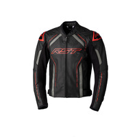 RST S-1 CE Leather Jacket - Black/Grey/Red