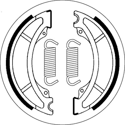 SBS 2036 Brake Shoes - With Springs