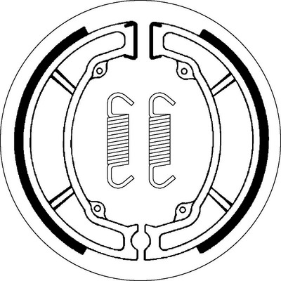 SBS 2104 Brake Shoes - With Springs