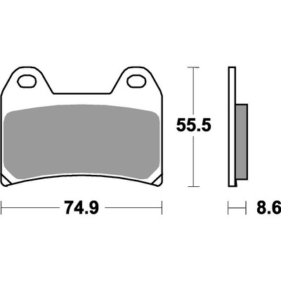 SBS 706Dc Front Pads - Dual Carbon Race (Race Use Only)