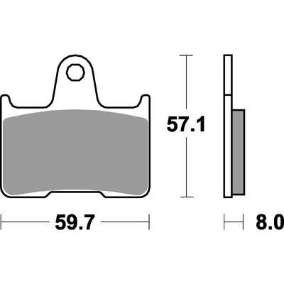 SBS 715Ls Rear Pads - Sinter Street