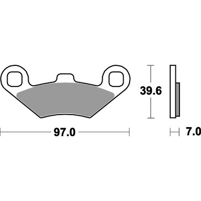 SBS 716Ats Front/Rear Pads - Sinter Atv