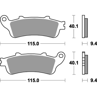 SBS 722Ls Rear Pads - Sinter Street