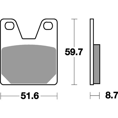 SBS 733Ls Rear Pads - Sinter Street