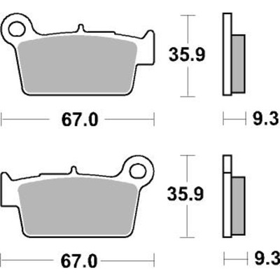 SBS 790Rsi Front/Rear Pads - Sinter Off Road Race