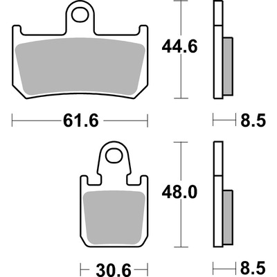 SBS 839Hs Front Pads - Sinter Street