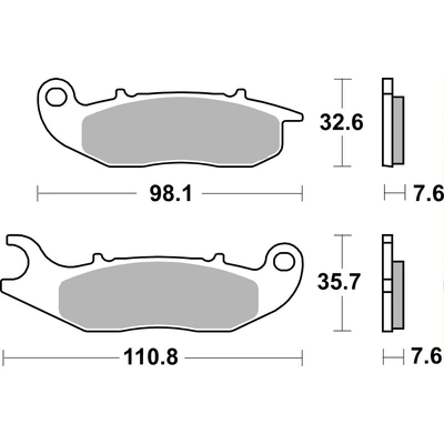 SBS 859SI Front/Rear Brake Pads (Sinter Off Road)