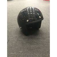 Scorpion Custom Baron Gloss Black Helmet With Studs