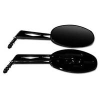 Scorpion Custom Oval Billet Mirrors Metric - Black
