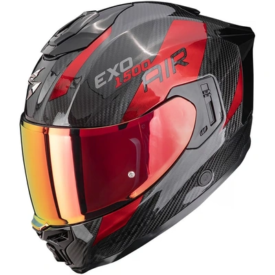 ScorpionEXO Exo-1500 Carbon Air Platted Helmet - Black/Red