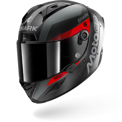Shark Aeron MotoGP Carbon Helmet - Anthracite/Red