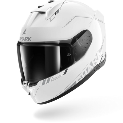 SHARK Skwal I3 Blank SP Helmet - White/Silver/Anthracite