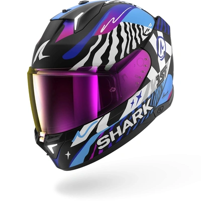 Shark Skwal i3 Speed-Fancy Full Face Helmet - Black/White/Blue