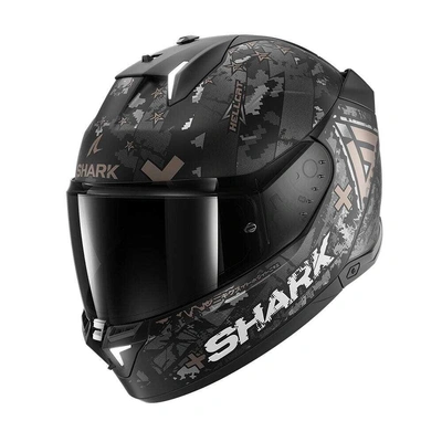 SHARK Skwal i3 Hellcat Helmet - Black/Chrome/Anthracite