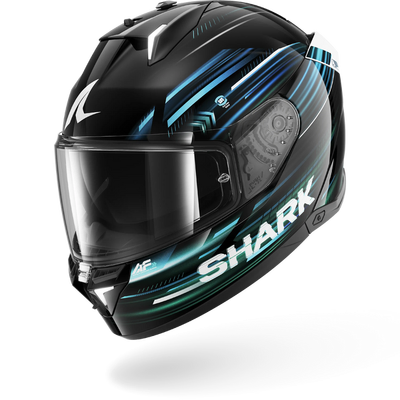 Shark Skwal i3 Light-Blur Helmet - Black/Blue/Green