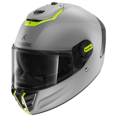 SHARK Spartan RS Blank SP Helmet - Silver/Yellow