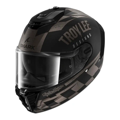 SHARK Spartan RS Raceshop TLD Matte Helmet - Black/Anthracite/Silver