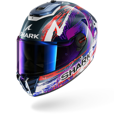 Spartan Rs Carbon Zarco Signature Full Face Helmet - Carbon/White/Violet