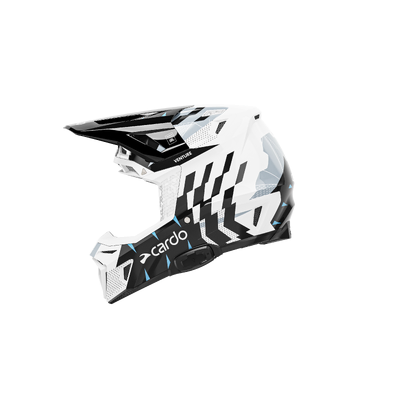 CARDO VENTURE MOTOCROSS HELMET (UCS/DMC) - WHITE/BLACK