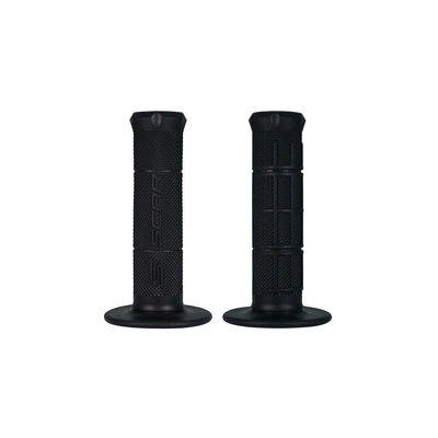 Scar Half Waffle MX Grips - Black