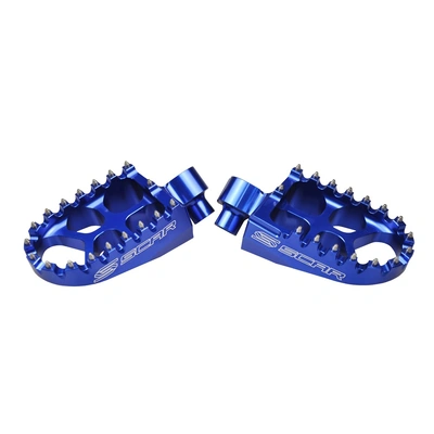 Scar Evo Footpegs - Yamaha YZ/YZF/WRF/YZFX/YZX 99-22 - 57mm - Blue