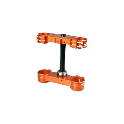 Scar Triple Clamps - KTM 125-450 SX 13-22/125-500 EXC 14-22 - Orange - 22mm Offset