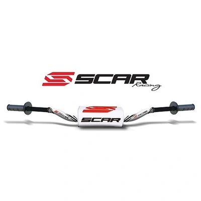 Scar O2 Handlebar - Villopoto/Stewart Bar - White/White - 1-1/8"