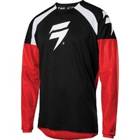 Shift Whit3 Label Race Jersey - Black/Red
